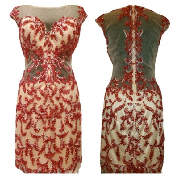 Luxury Designer Couture Prom Party Runway Wedding Evening Cocktail Glamour Dress - Picture 10 of 16